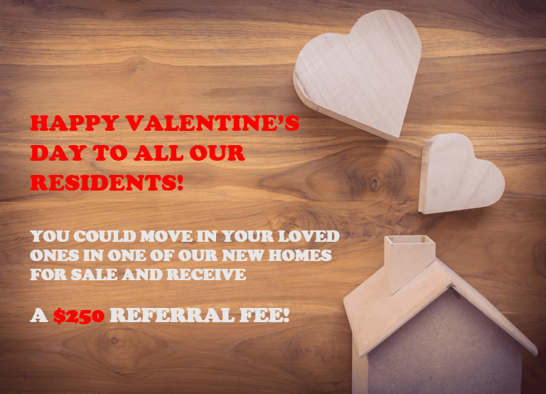 Happy Valentine s Day To Our Residents Pentagon Homes Mobile Home